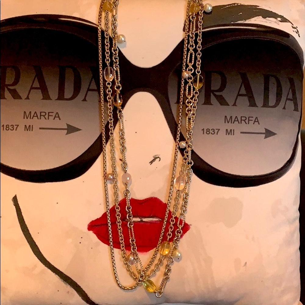 David Yurman Necklace Lemon Quartz & Pearl - Picture 8 of 16